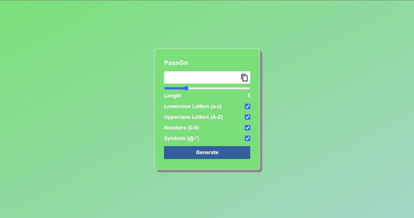 PassGn – screenshot 1
