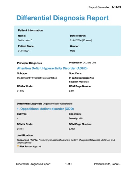 DiffDiagnose – screenshot 2