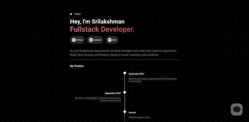 PortfolioChatbot – screenshot 1