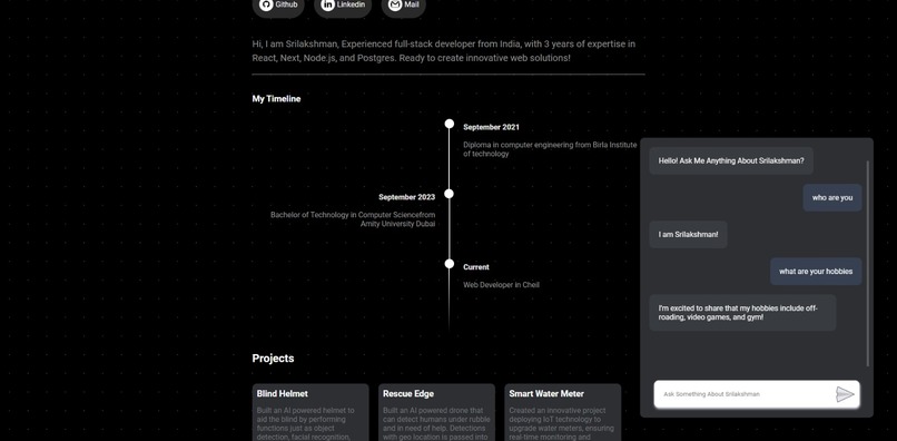 PortfolioChatbot – screenshot 5