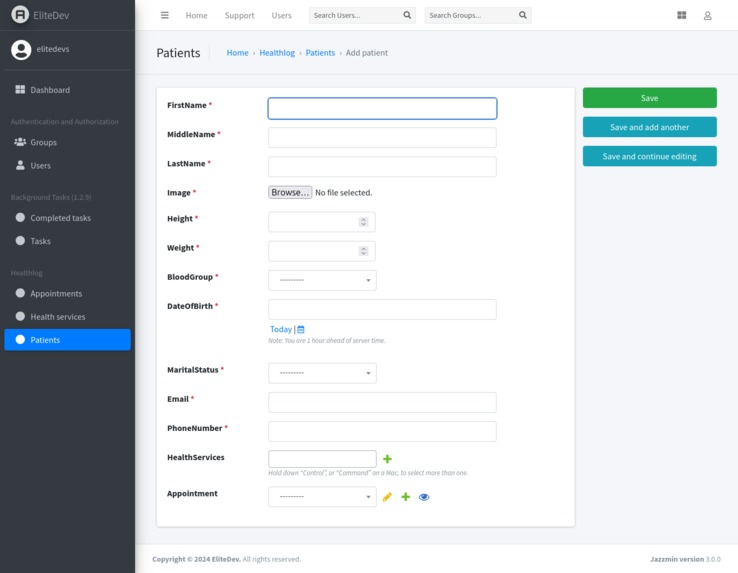 HealthLog – screenshot 2