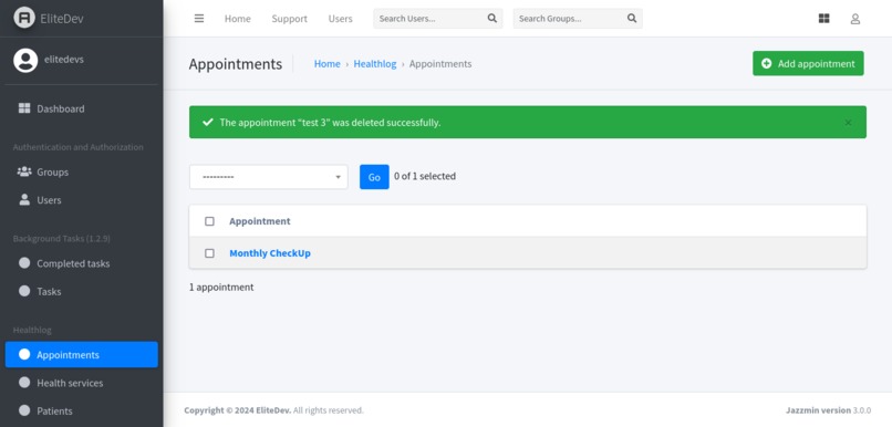 HealthLog – screenshot 3