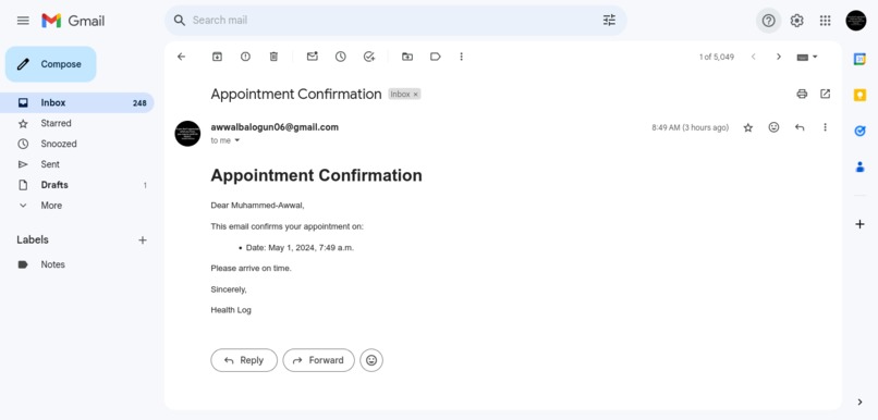 HealthLog – screenshot 7