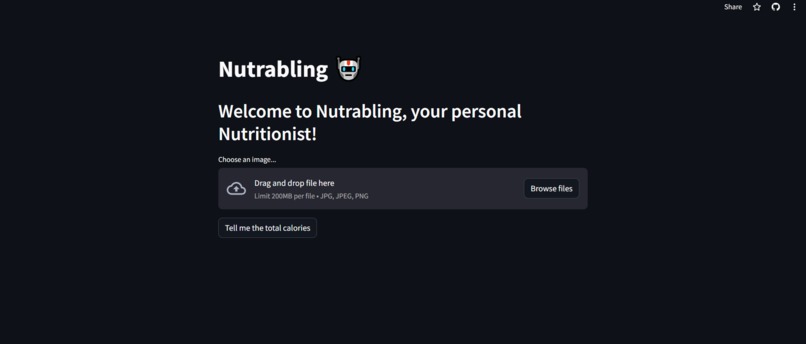  Nutrabling: AI-Powered Nutritional Expert – screenshot 1