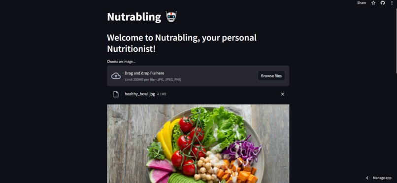  Nutrabling: AI-Powered Nutritional Expert – screenshot 2