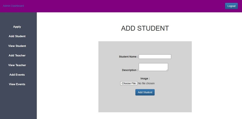 Student Management System For Committee – screenshot 1