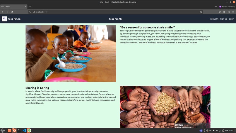 Food For all – screenshot 1