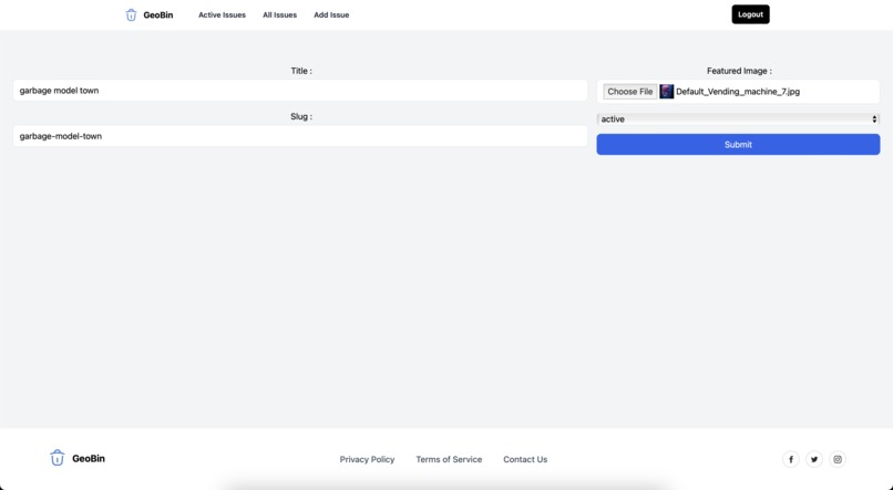 GeoBin – screenshot 1