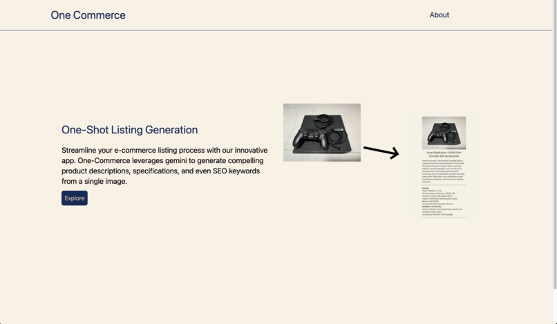 One-Commerce – screenshot 1