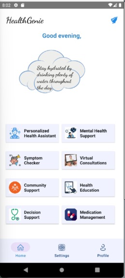 HealthGenie – screenshot 1