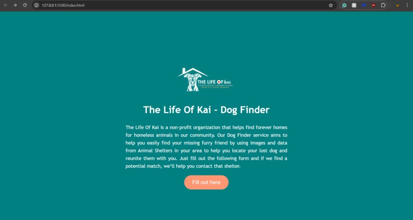 Life of Kai Website – screenshot 1