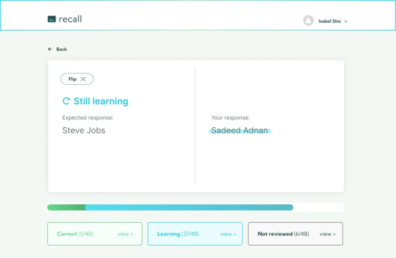 Recall – screenshot 5