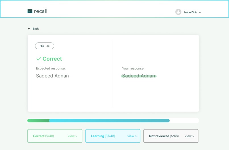 Recall – screenshot 4