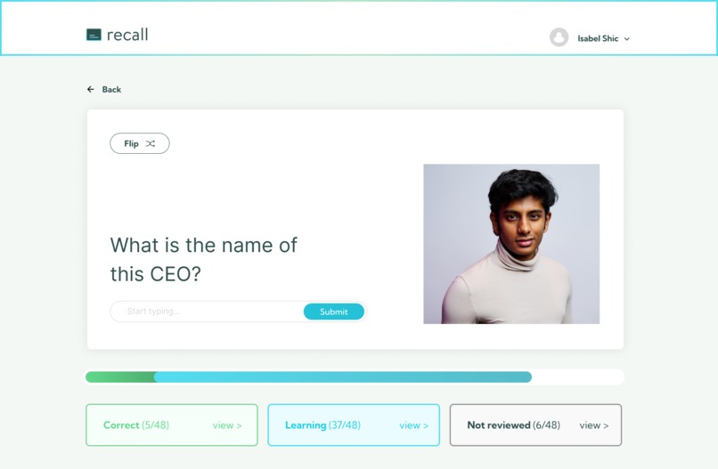 Recall – screenshot 3