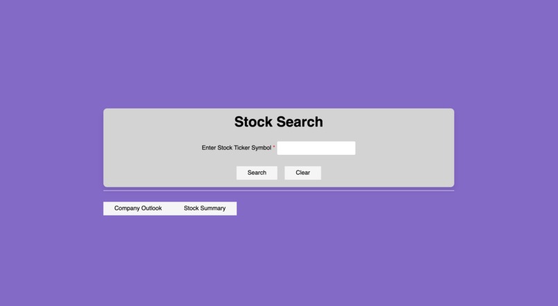 US Stocks Search-Engine – screenshot 2