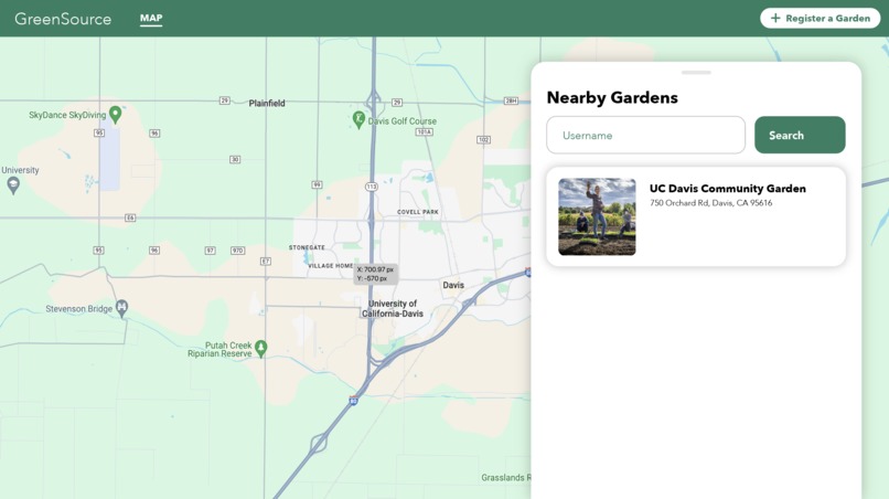 GreenSource Community Garden Finder – screenshot 1