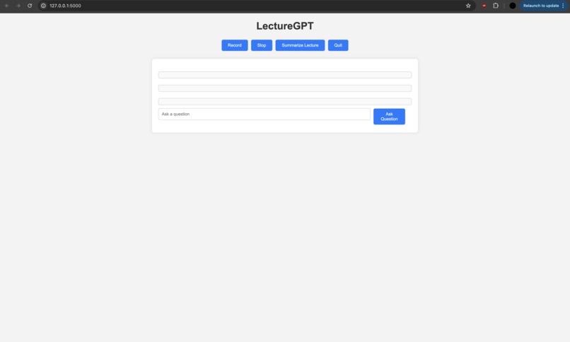 LectureGPT – screenshot 1
