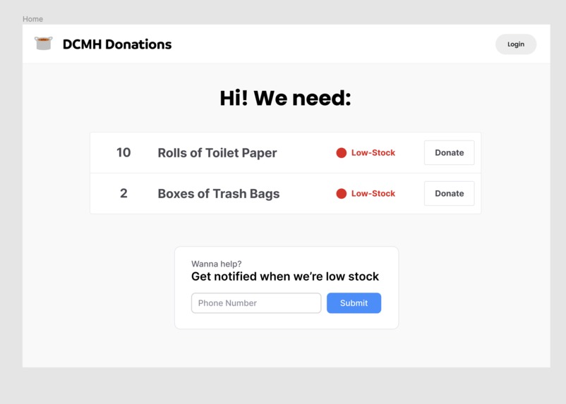 DCM Donation List – screenshot 1