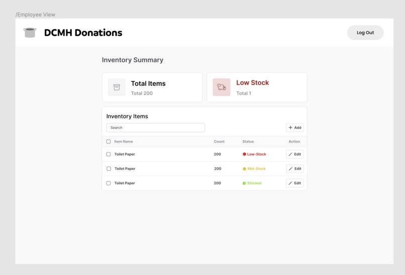 DCM Donation List – screenshot 2