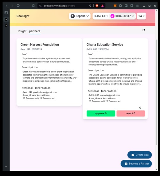 GoalSight – screenshot 2