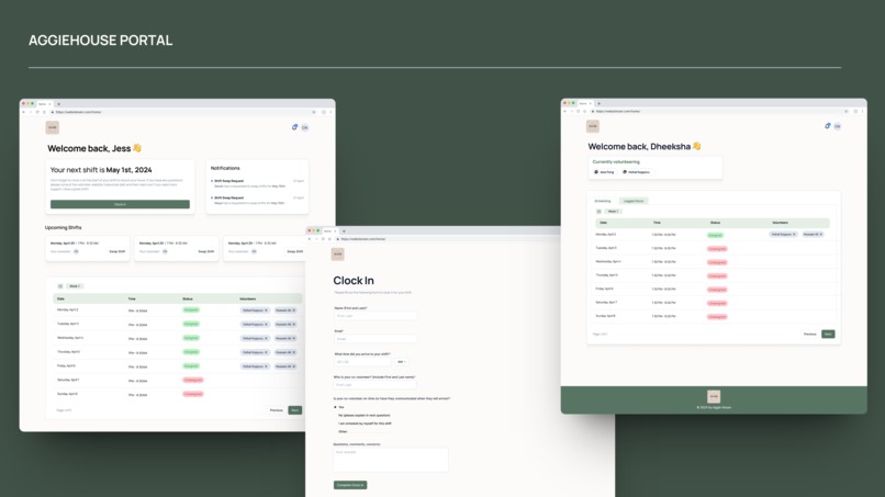 Aggie House Portal – screenshot 2