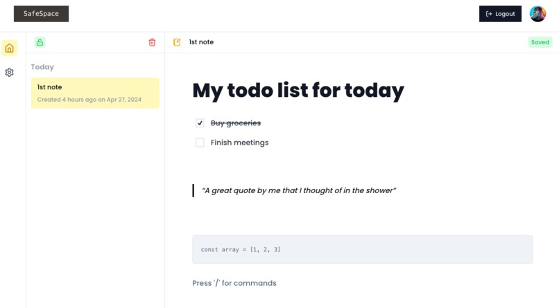 SafeSpace – screenshot 2