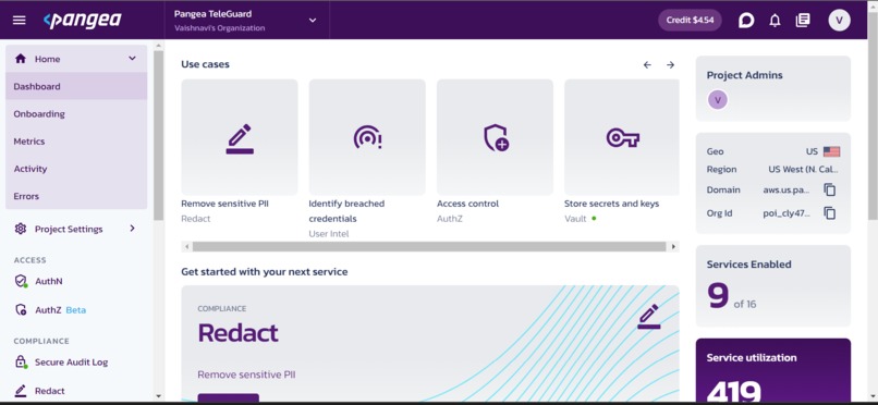 Pangea TeleGuard – screenshot 1