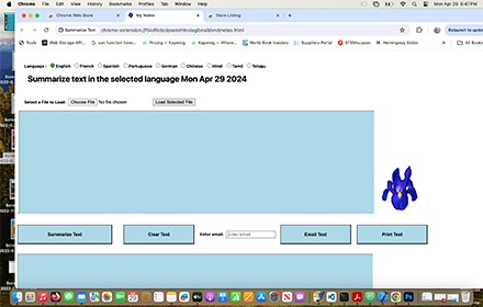 Summarize and translate text  – screenshot 1