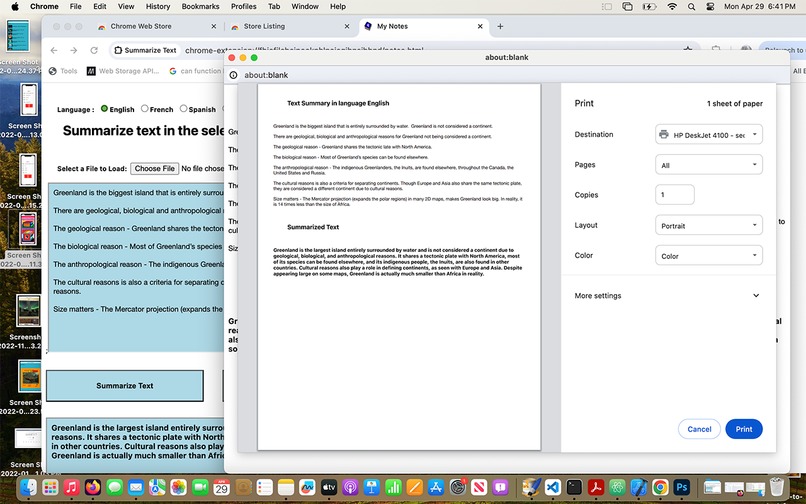 Summarize and translate text  – screenshot 5