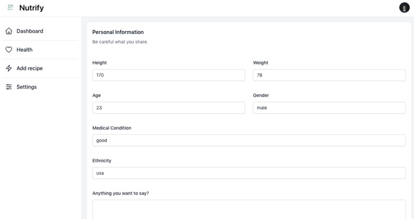 Your AI nutritionist, in your pocket. – screenshot 3