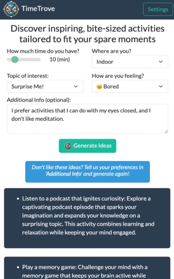 TimeTrove – screenshot 3