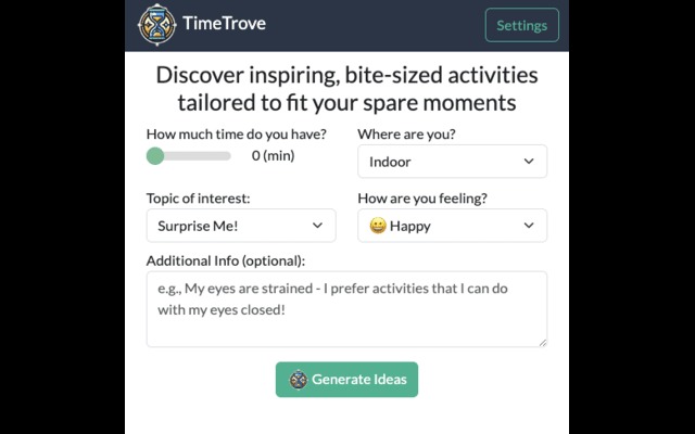 TimeTrove – screenshot 2