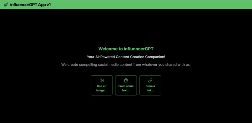 InfluencerGPT – screenshot 1