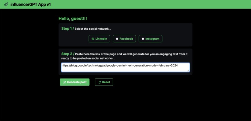 InfluencerGPT – screenshot 2