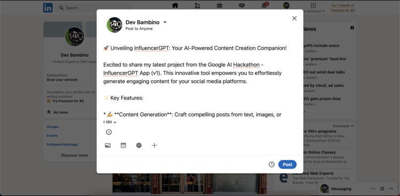 InfluencerGPT – screenshot 7
