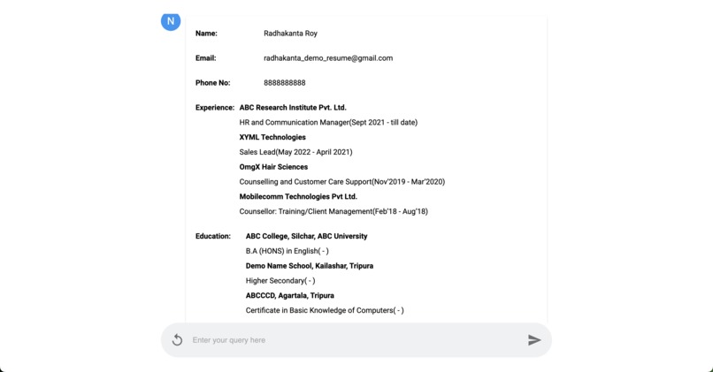 AI Human Resource Assistant – screenshot 3