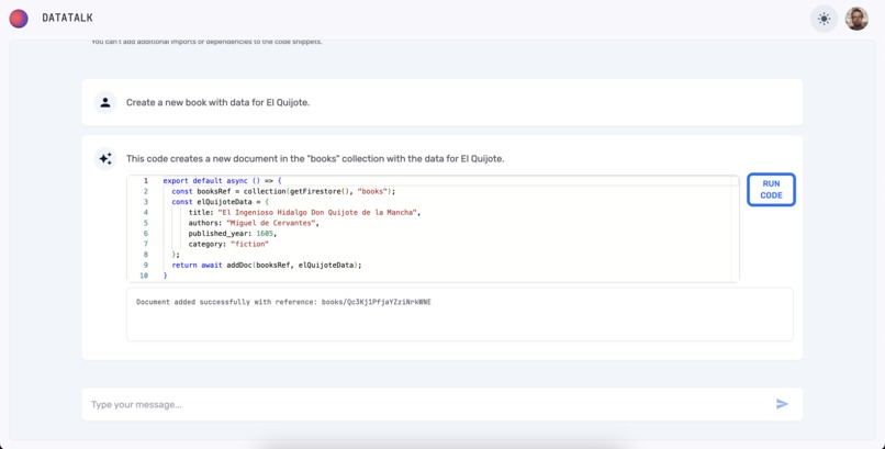 DATATALK – screenshot 3