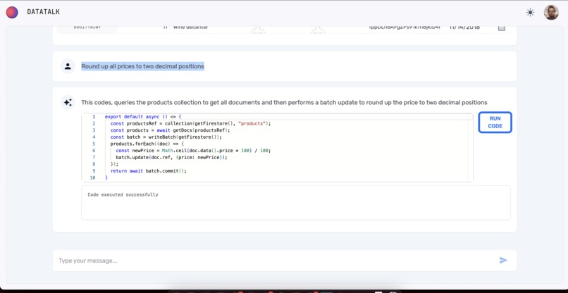 DATATALK – screenshot 4