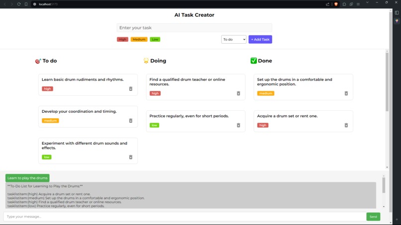 AI Task Creator – screenshot 1