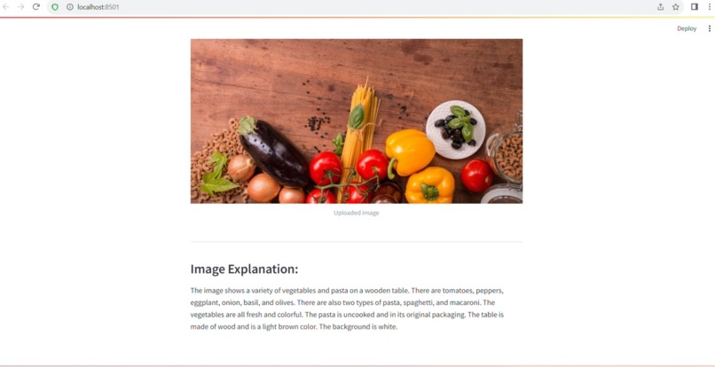 IMAGE UNDERSTANDING AI-LIST OF ITEMS IN IMAGE – screenshot 1