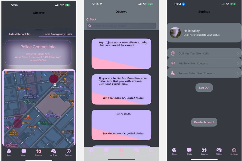 Anya Security Surveillance IOS Application – screenshot 3