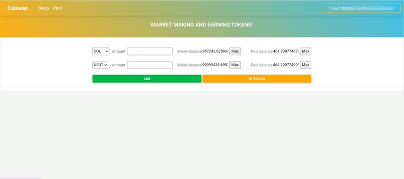 Colswap – screenshot 1
