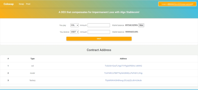 Colswap – screenshot 2