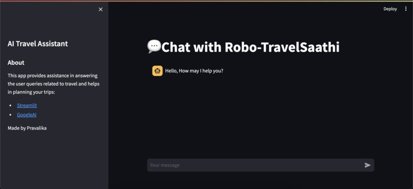 AI Travel Assistant – screenshot 1