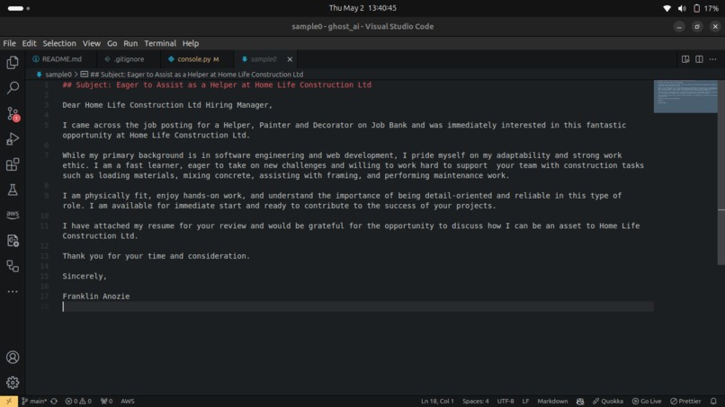 ghost_ai – screenshot 2