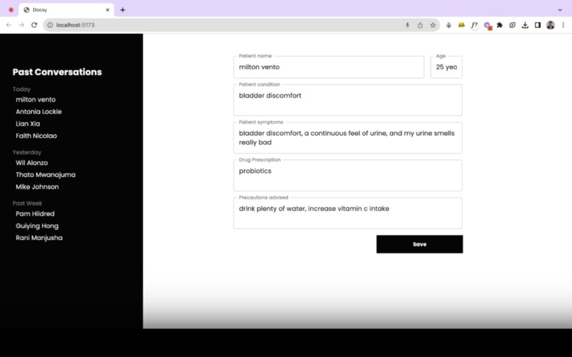 Docsy  – screenshot 2