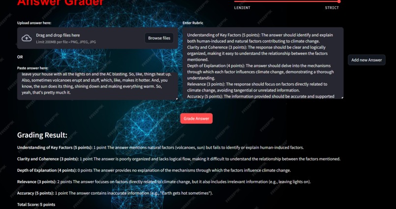 Answer Evaluator – screenshot 2