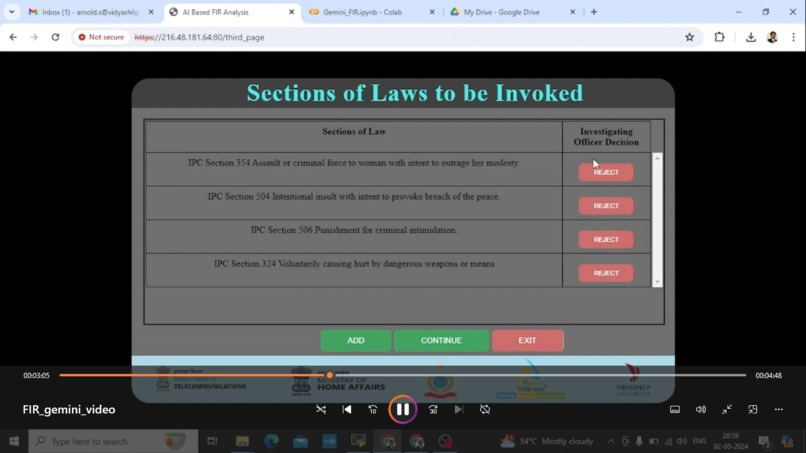 Jurisprudence: Investigation Reimagined using Gemini Pro – screenshot 4