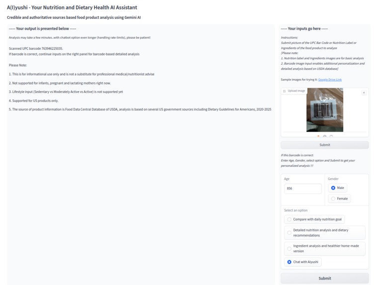 A(I)yushi - Your Nutrition and Dietary Health AI Assistant – screenshot 7