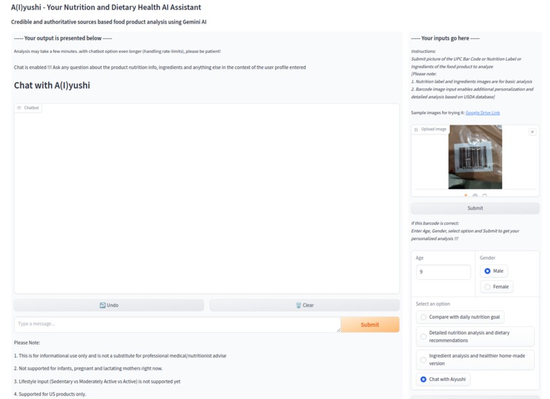 A(I)yushi - Your Nutrition and Dietary Health AI Assistant – screenshot 8